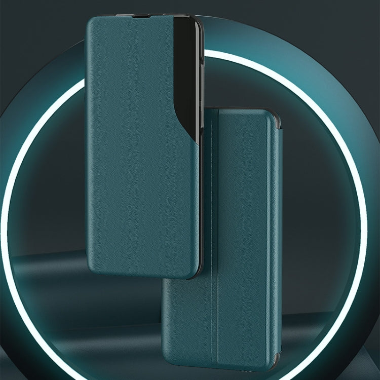 For Samsung Galaxy Note 10 Attraction Flip Holder Leather Phone Case(Blue)