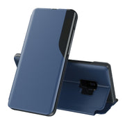 For Samsung Galaxy S9 Attraction Flip Holder Leather Phone Case(Blue)