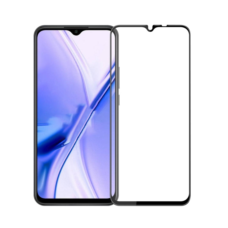 For Xiaomi Poco M2 MOFI 9H 3D Explosion-proof Curved Screen Tempered Glass Film(Black)