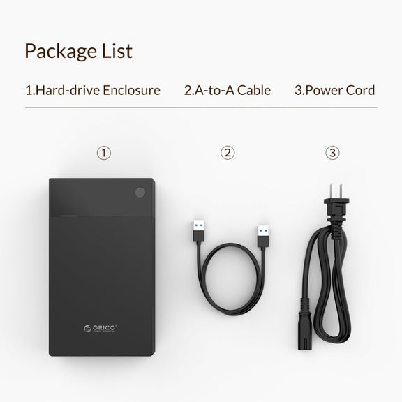 ORICO 3599U3 3.5-Inch Portable Hard-Drive Enclosure