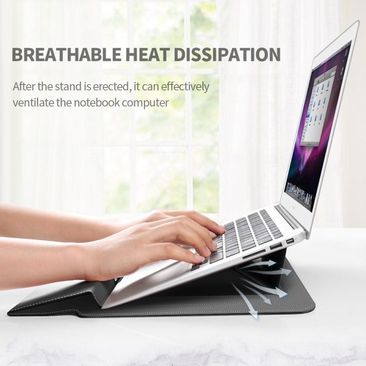 4 in 1 Universal Laptop Holder PU Water-resistant Protection Wrist Laptop Bag, Size:13/14inch(Red)