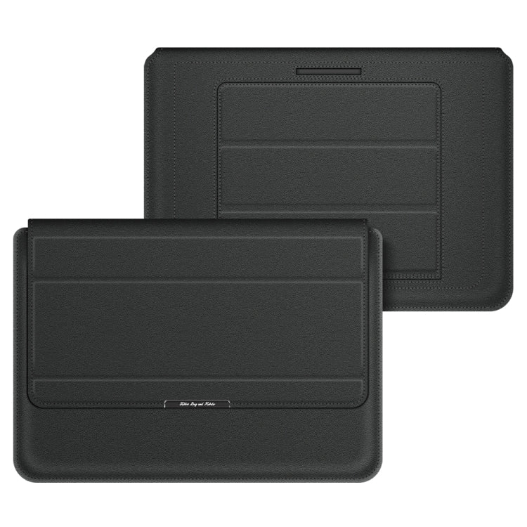 4 in 1 Universal Laptop Holder PU Water-resistant Protection Wrist Laptop Bag, Size:15/16inch(Black)