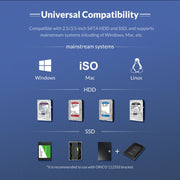 ORICO NS200U3 3.5 inch 2 Bay USB3.0 Hard Drive Enclosure
