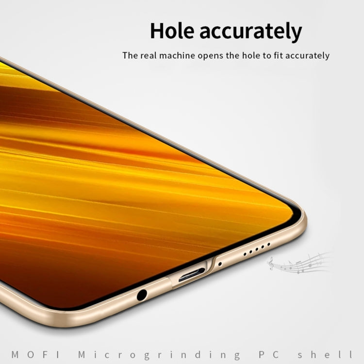 For Xiaomi POCO X3/X3 NFC MOFI Frosted PC Ultra-thin Hard Case(Black)