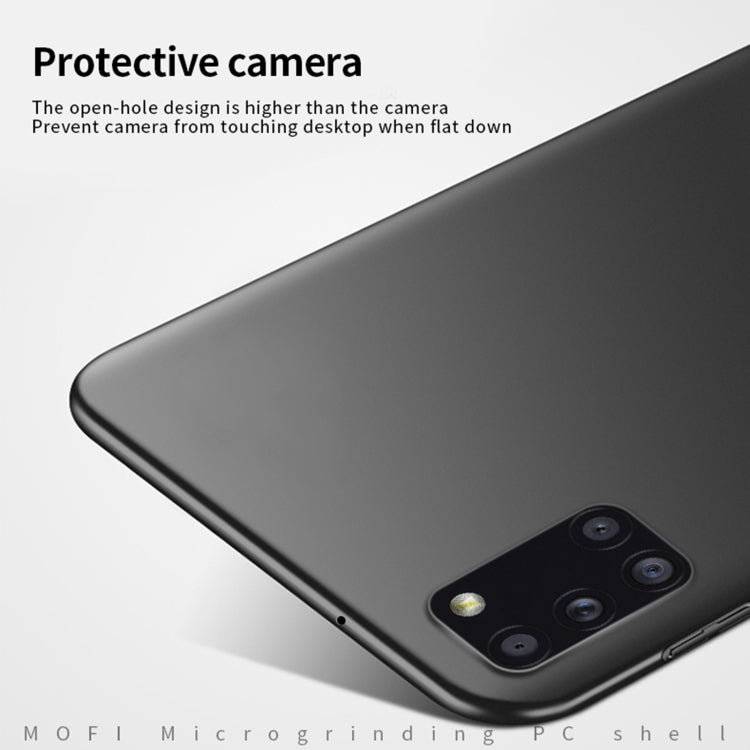 For Samsung Galaxy A31 MOFI Frosted PC Ultra-thin Hard Case(Black)