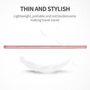 For iPad Air 11 2024 / Air 2022 10.9 Three-folding Surface Leather Matte TPU Bottom Smart Tablet Case(Rose gold)