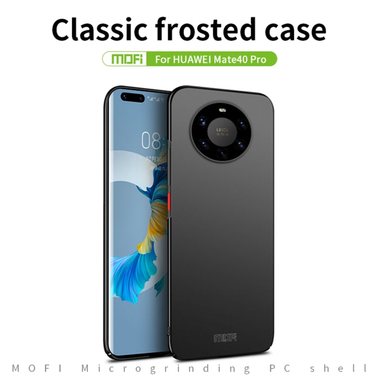 For Huawei Mate 40 Pro MOFI Frosted PC Ultra-thin Hard Case(Black)