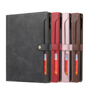 For iPad Air 11 2024 / Air 2022/2020 10.9 Calf Texture Double Fold Clasp Leather Tablet Case (Coffee)