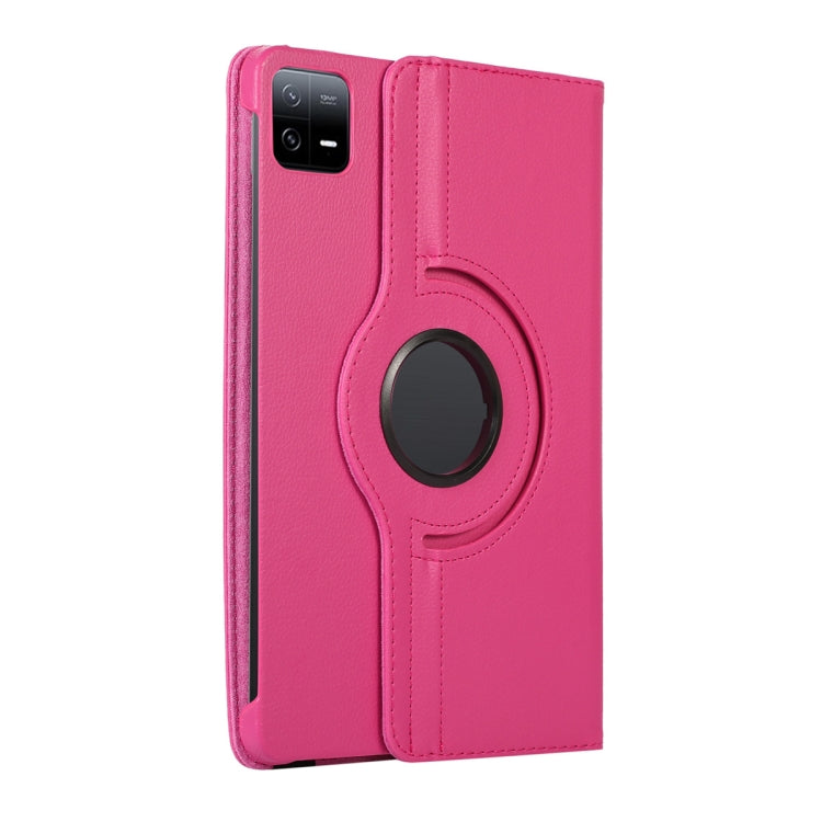 For Xiaomi Pad 6 / Pad 6 Pro ENKAY 360 Degree Rotation Stand Litchi Leather Smart Tablet Case(Black)