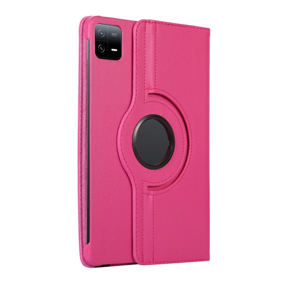 For Xiaomi Pad 6 / Pad 6 Pro ENKAY 360 Degree Rotation Stand Litchi Leather Smart Tablet Case(Black)