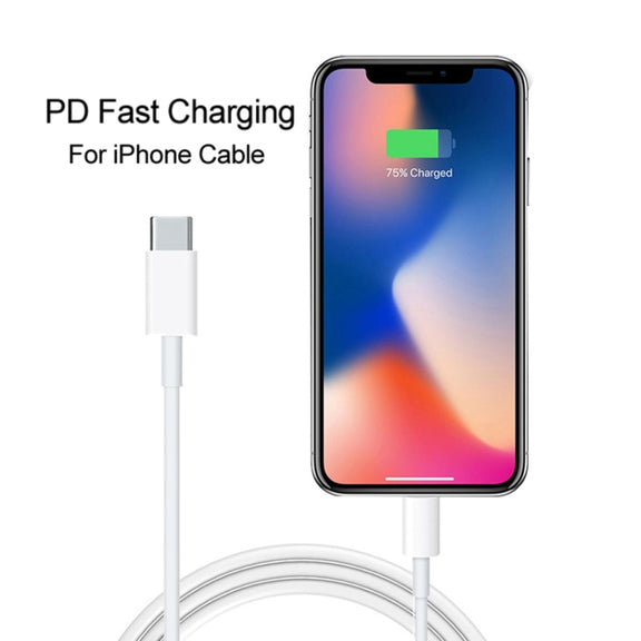 SDC-20W 2 in 1 PD 20W USB-C / Type-C Travel Charger + 3A PD3.0 USB-C / Type-C to 8 Pin Fast Charge Data Cable Set, Cable Length: 2m, EU Plug