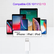 SDC-20W 2 in 1 PD 20W USB-C / Type-C Travel Charger + 3A PD3.0 USB-C / Type-C to 8 Pin Fast Charge Data Cable Set, Cable Length: 2m, US Plug
