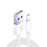 XJ-017 3A USB Male to 8 Pin Male Fast Charging Data Cable,  Length: 1m