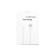 XJ-018 3A USB Male to 8 Pin Male Fast Charging Data Cable, Length: 2m