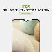 For Samsung Galaxy A12 MOFI 9H 2.5D Full Screen Tempered Glass Film(Black)