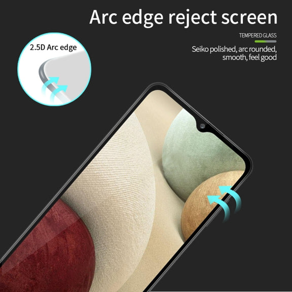 For Samsung Galaxy A12 MOFI 9H 2.5D Full Screen Tempered Glass Film(Black)