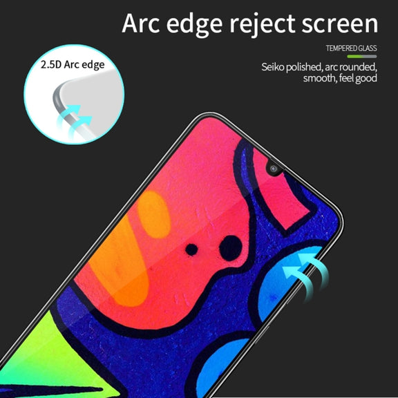 For Samsung Galaxy M21S MOFI 9H 2.5D Full Screen Tempered Glass Film(Black)