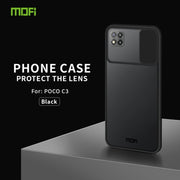 For Xiaomi Poco C3 MOFI Xing Dun Series Translucent Frosted PC + TPU Privacy Anti-glare Shockproof All-inclusive Protective Case(Black)