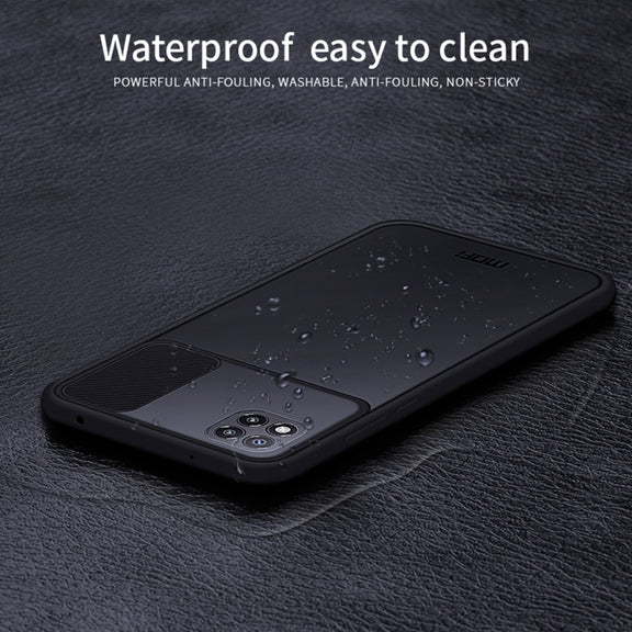 For Xiaomi Poco C3 MOFI Xing Dun Series Translucent Frosted PC + TPU Privacy Anti-glare Shockproof All-inclusive Protective Case(Black)