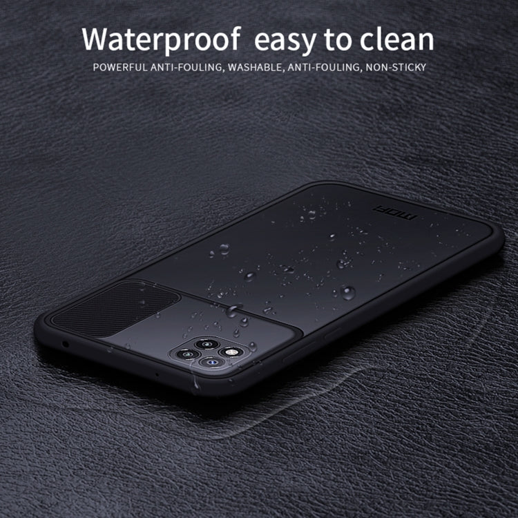 For Xiaomi Poco C3 MOFI Xing Dun Series Translucent Frosted PC + TPU Privacy Anti-glare Shockproof All-inclusive Protective Case(Black)