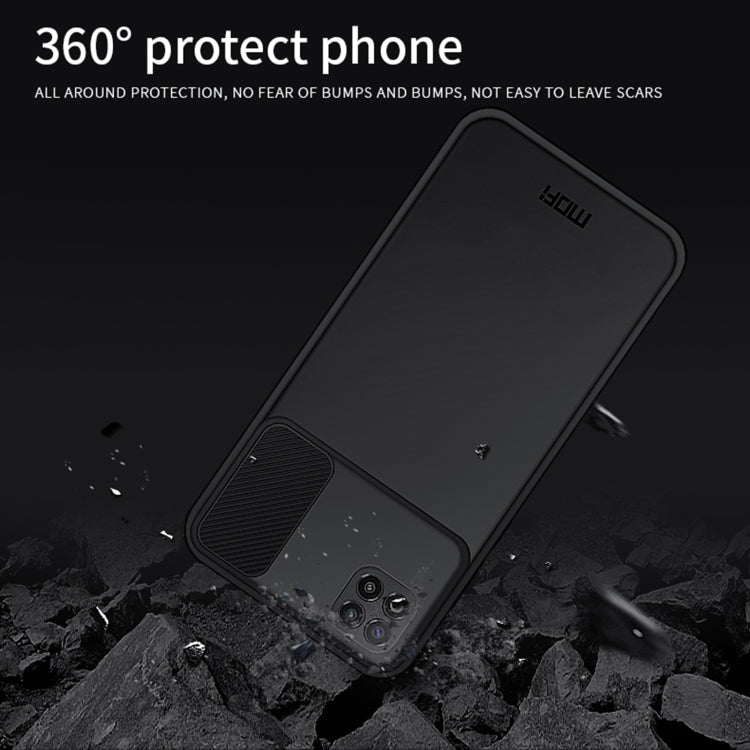 For Xiaomi Poco C3 MOFI Xing Dun Series Translucent Frosted PC + TPU Privacy Anti-glare Shockproof All-inclusive Protective Case(Black)