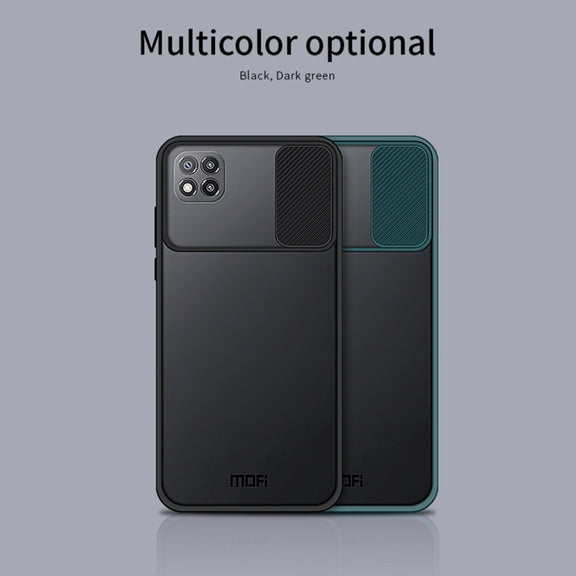 For Xiaomi Poco C3 MOFI Xing Dun Series Translucent Frosted PC + TPU Privacy Anti-glare Shockproof All-inclusive Protective Case(Black)