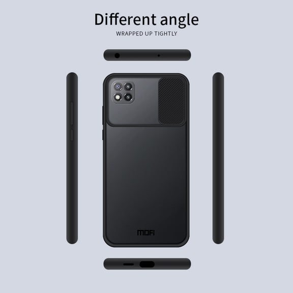 For Xiaomi Poco C3 MOFI Xing Dun Series Translucent Frosted PC + TPU Privacy Anti-glare Shockproof All-inclusive Protective Case(Green)