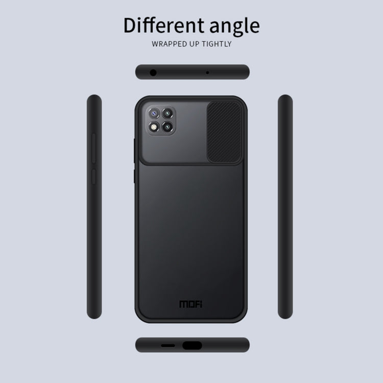 For Xiaomi Poco C3 MOFI Xing Dun Series Translucent Frosted PC + TPU Privacy Anti-glare Shockproof All-inclusive Protective Case(Green)