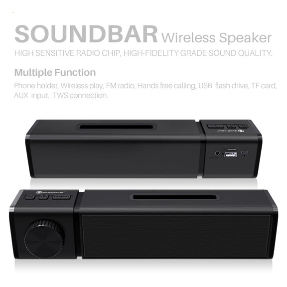 New Rixing NR4023 TWS Wireless Stereo Bluetooth Speaker, Support TF Card & MP3 & FM & Hands-free Call & 3.5mm AUX(Red)