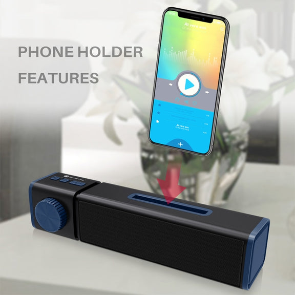 New Rixing NR4023 TWS Wireless Stereo Bluetooth Speaker, Support TF Card & MP3 & FM & Hands-free Call & 3.5mm AUX(Red)