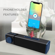 New Rixing NR4023 TWS Wireless Stereo Bluetooth Speaker, Support TF Card & MP3 & FM & Hands-free Call & 3.5mm AUX(Blue)
