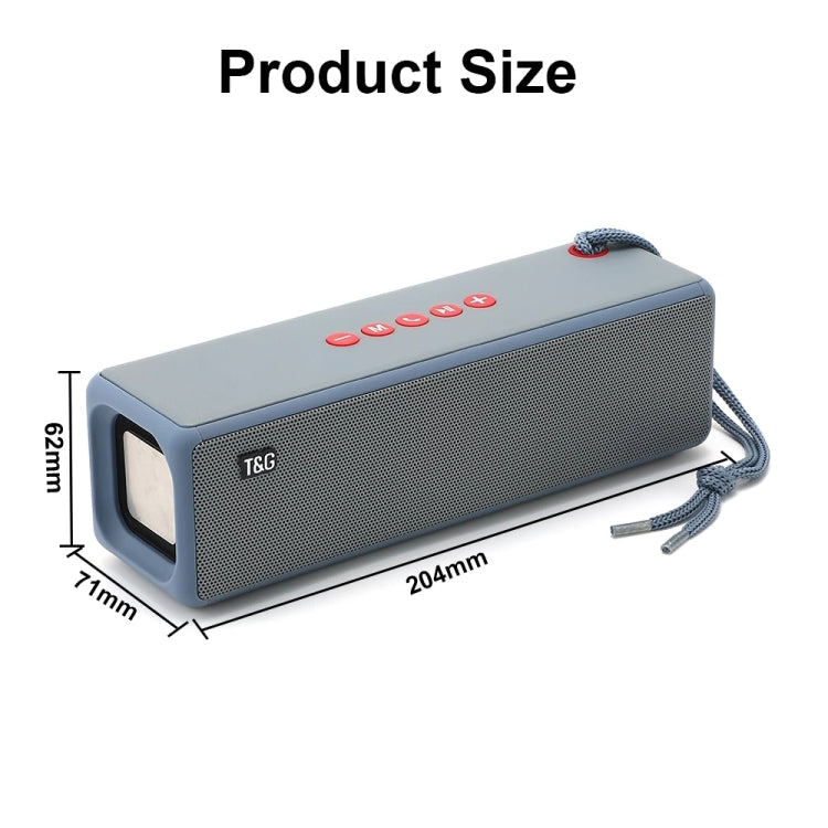 T&G TG271 TWS Subwoofer Bluetooth Speaker With Braided Rope, Support USB/AUX/TF Card/FM(Black)