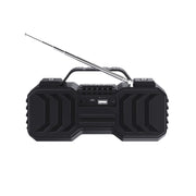 NewRixing NR-2029FMD TWS LED Flashlight Bluetooth Speaker, Support TF Card / FM / 3.5mm AUX / U Disk / Hands-free Calling(Black)