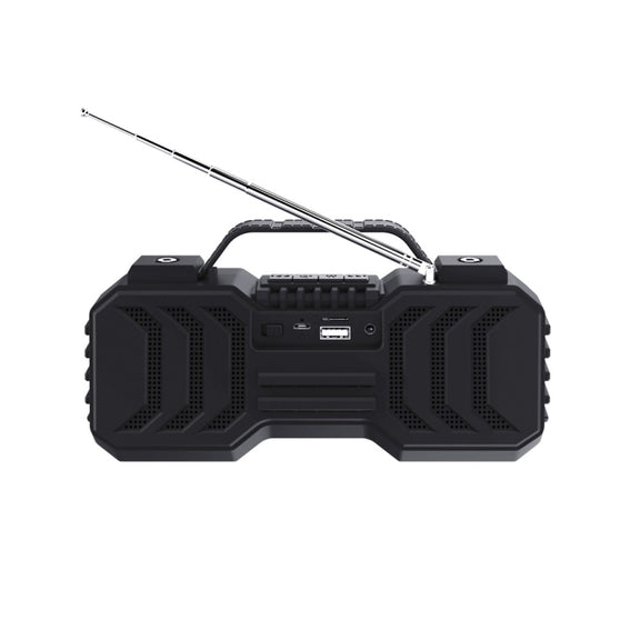 NewRixing NR-2029FMD TWS LED Flashlight Bluetooth Speaker, Support TF Card / FM / 3.5mm AUX / U Disk / Hands-free Calling(Red)