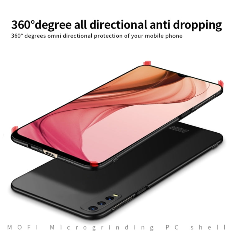 For vivo Y30 MOFI Frosted PC Ultra-thin Hard Case (Black)