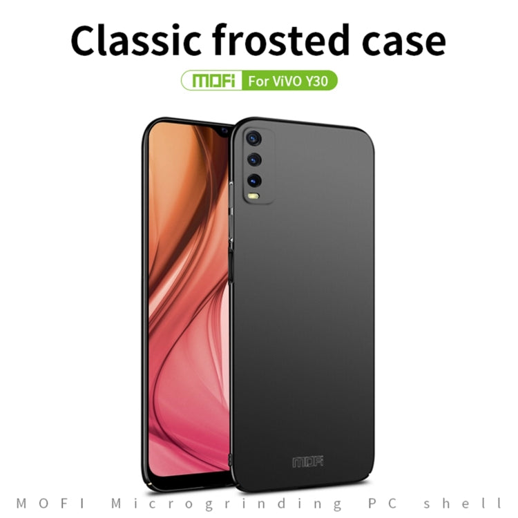 For vivo Y30 MOFI Frosted PC Ultra-thin Hard Case (Red)