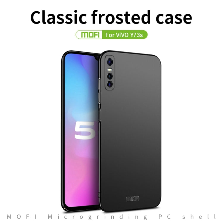For vivo Y73s MOFI Frosted PC Ultra-thin Hard Case (Red)