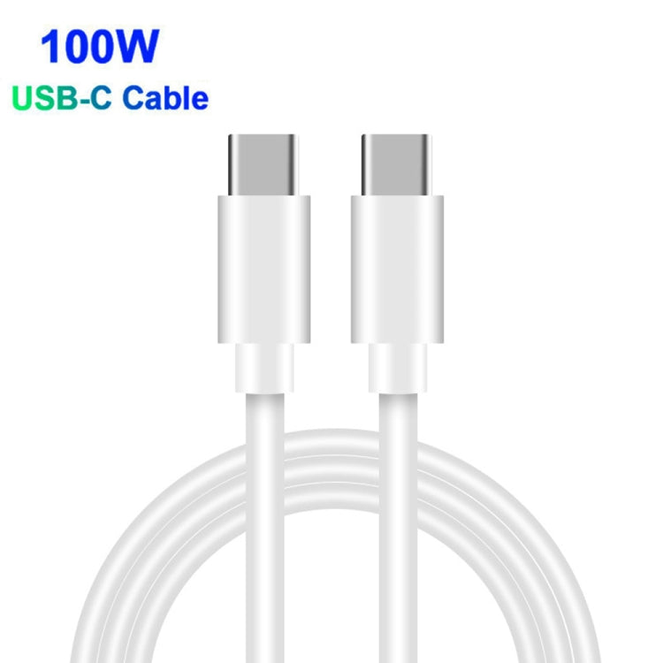 PD65W-A9 PD 65W Dual Dort USB-C / Type-C + Dual USB Charger with 5A USB-C / Type-C to USB-C / Type-C Fast Charging Cable for Apple MacBook Series US Plug