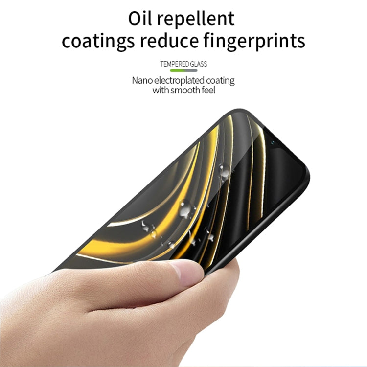 For Xiaomi Poco M3 MOFI 9H 2.5D Full Screen Tempered Glass Film(Black)