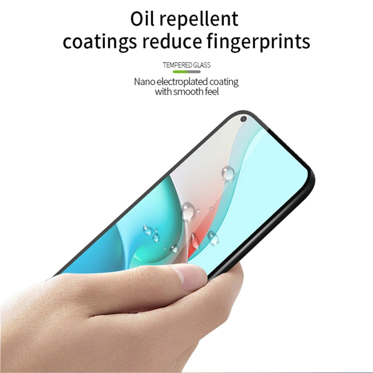 For Xiaomi Redmi Note9 5G MOFI 9H 2.5D Full Screen Tempered Glass Film(Black)