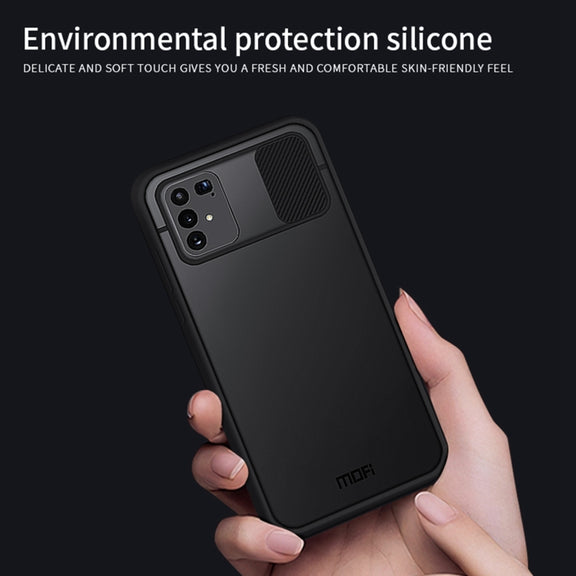 For Samsung Galaxy S10 Lite MOFI Xing Dun Series Translucent Frosted PC + TPU Privacy Anti-glare Shockproof All-inclusive Protective Case(Black)
