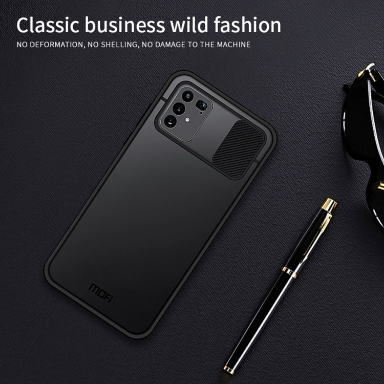 For Samsung Galaxy S10 Lite MOFI Xing Dun Series Translucent Frosted PC + TPU Privacy Anti-glare Shockproof All-inclusive Protective Case(Black)
