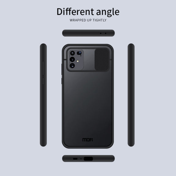 For Samsung Galaxy S10 Lite MOFI Xing Dun Series Translucent Frosted PC + TPU Privacy Anti-glare Shockproof All-inclusive Protective Case(Black)