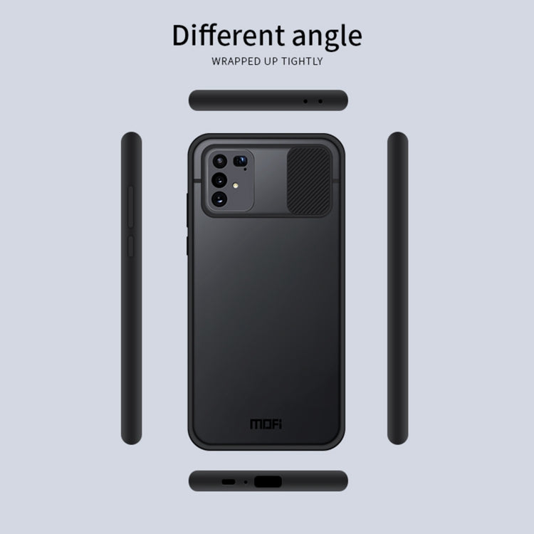 For Samsung Galaxy S10 Lite MOFI Xing Dun Series Translucent Frosted PC + TPU Privacy Anti-glare Shockproof All-inclusive Protective Case(Black)