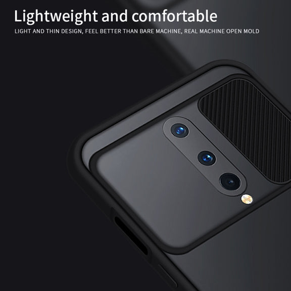 For OnePlus 8 MOFI Xing Dun Series Translucent Frosted PC + TPU Privacy Anti-glare Shockproof All-inclusive Protective Case(Black)