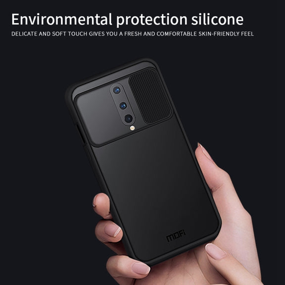 For OnePlus 8 MOFI Xing Dun Series Translucent Frosted PC + TPU Privacy Anti-glare Shockproof All-inclusive Protective Case(Black)