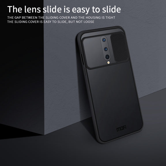 For OnePlus 8 MOFI Xing Dun Series Translucent Frosted PC + TPU Privacy Anti-glare Shockproof All-inclusive Protective Case(Black)