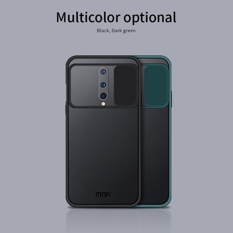 For OnePlus 8 MOFI Xing Dun Series Translucent Frosted PC + TPU Privacy Anti-glare Shockproof All-inclusive Protective Case(Black)