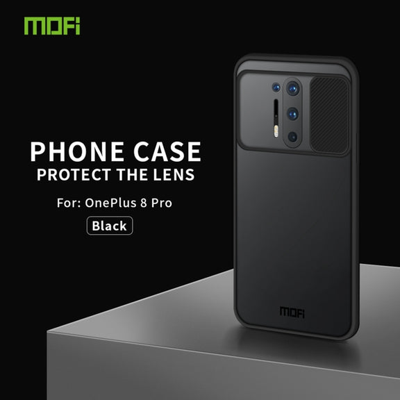 For OnePlus 8 Pro MOFI Xing Dun Series Translucent Frosted PC + TPU Privacy Anti-glare Shockproof All-inclusive Protective Case(Black)