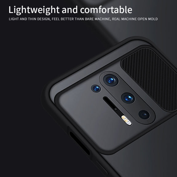 For OnePlus 8 Pro MOFI Xing Dun Series Translucent Frosted PC + TPU Privacy Anti-glare Shockproof All-inclusive Protective Case(Black)
